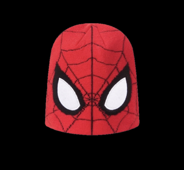 noctrnl ™ Spider-Man Knitted Beanie Hat Red Winter Warm Cap